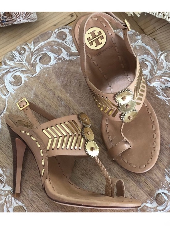 Tory Burch Shoes - HPx2! Tory Burch Caylan Sandals. Size 8.5, 5” heel. Unworn.